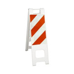 Narrowcade White - 12" X 24" Engineer Grade Striped Sheeting