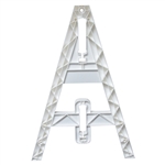 Single Omni Injection Molded A-Frame Leg - White