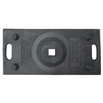 Volcano Rubber Base, steel and rubber base for posts