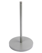 Museum & Art Gallery Barrier, 16" Tall, Grey Powder Coat "Q-Cord"