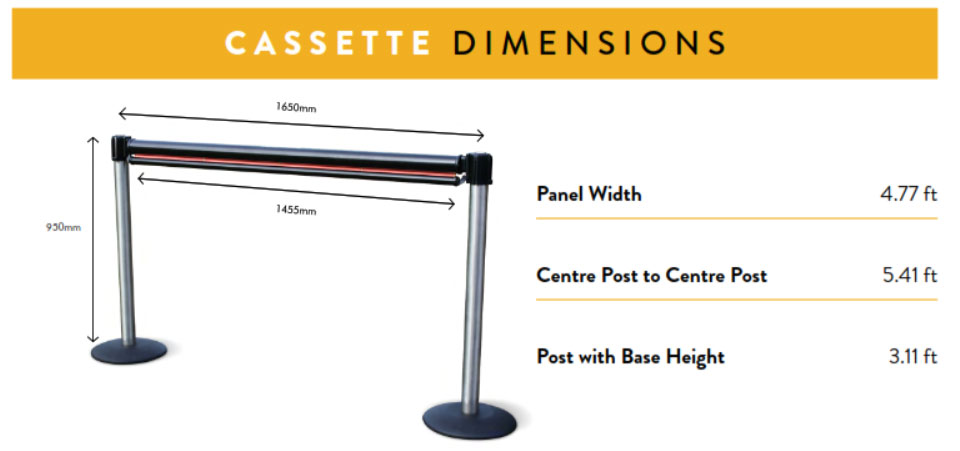 Crowd Control Advertising Retractable Specification