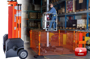 RapidRoll - Outdoor Portable Barrier System - 50' Wheeled System