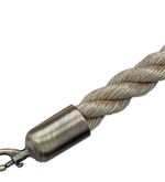 Twisted Poly Hemp Rope with Metal Ends