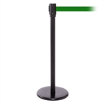 QueuePro 200, Black, Barrier with 11' Green Belt