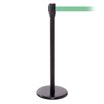 QueuePro 200, Black, Barrier with 11' Light Green Belt