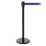 QueuePro 200, Black, Barrier with 11' Purple Belt