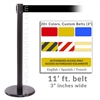 QueuePro 250 Xtra - 3" inch wide belt barrier.