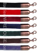 Premium Velvet Rope, 6' ft - Specialty Finish Snap Ends - QU7701