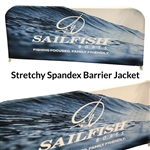 Barricade Covers & Barrier Jackets, Stretchy Spandex 6-8' ft. (Digitally Printed)