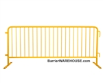Crowd Control Steel Barricade - Yellow