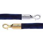 Economy 1" Velvet Rope Blue - 8 Feet