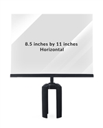 Stanchion Frameless Sign Holder - 8.5" X 11" Horizontal ST811SDH