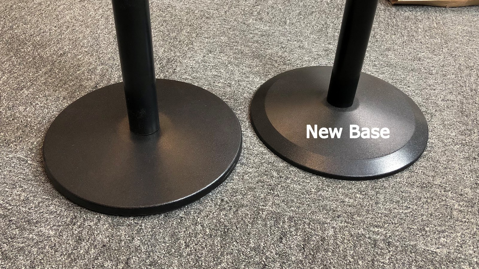 New Tensabarrier Stanchion Base Design