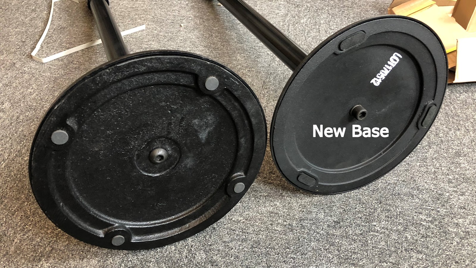 New Tensabarrier Stanchion Base Design