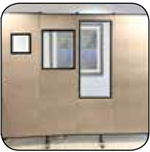 Clear Plexiglass Window for Screenflex Partition