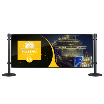 6ft Black Post and Panel Barricade Bundle Offer